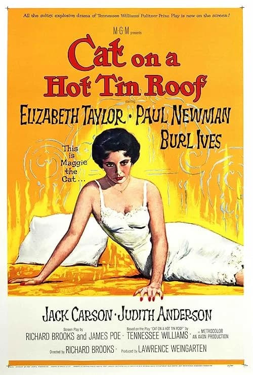 Cat on a Hot Tin Roof film posteri