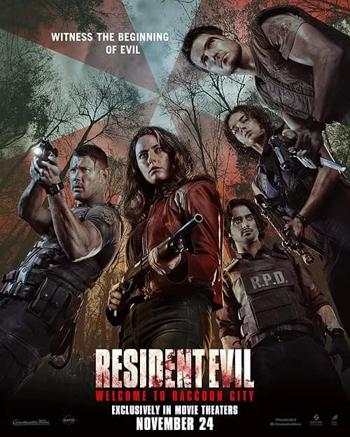Resident Evil: Welcome to Raccoon City film posteri