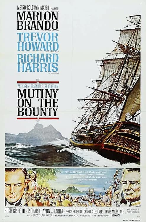 Mutiny on the Bounty film posteri